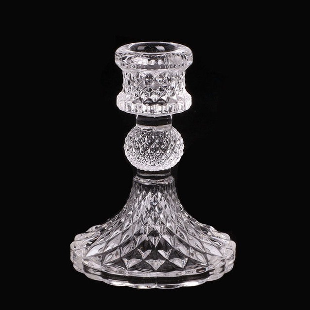 Vintage Glass Candle Holder