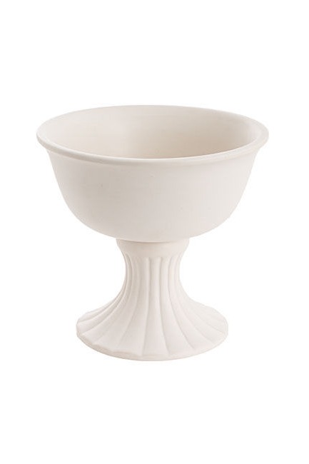 White Compote Vase